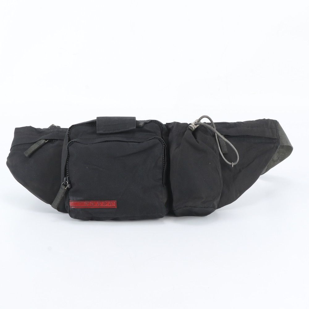 Prada Sports Belt Bag Body Waist Pouch Shoulder Black — view 2