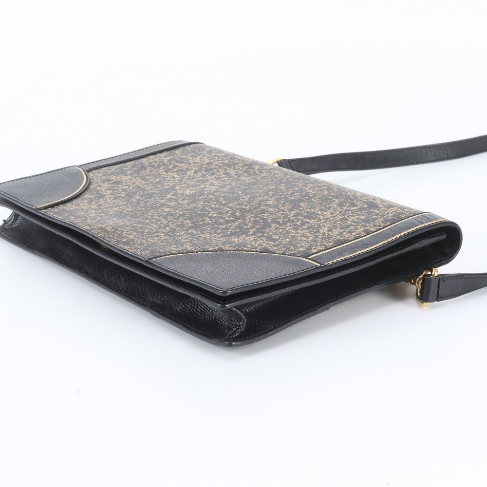 Prada Saffiano Triangle Logo Leather Shoulder Bag Crossbody — view 4