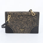 Prada Saffiano Triangle Logo Leather Shoulder Bag Crossbody — view 3