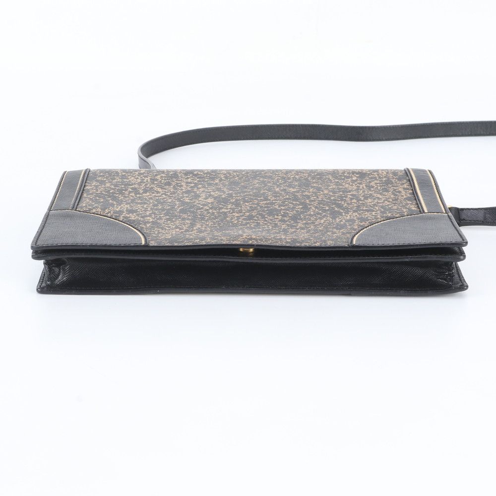 Prada Saffiano Triangle Logo Leather Shoulder Bag Crossbody — view 6