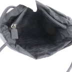 Prada Tessuto Nylon Triangle Logo Tote Bag Shoulder Hand Black — view 8