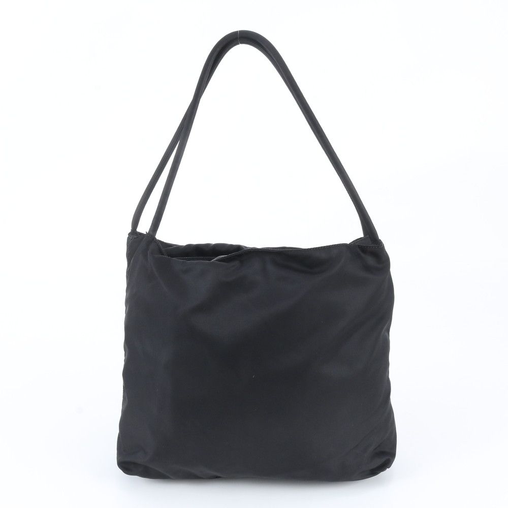 Prada Tessuto Nylon Triangle Logo Tote Bag Shoulder Hand Black — view 3