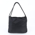 Prada Tessuto Nylon Triangle Logo Tote Bag Shoulder Hand Black — view 3
