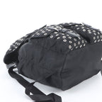 Prada Tessuto Nylon Perforated Leather Backpack Black — view 5