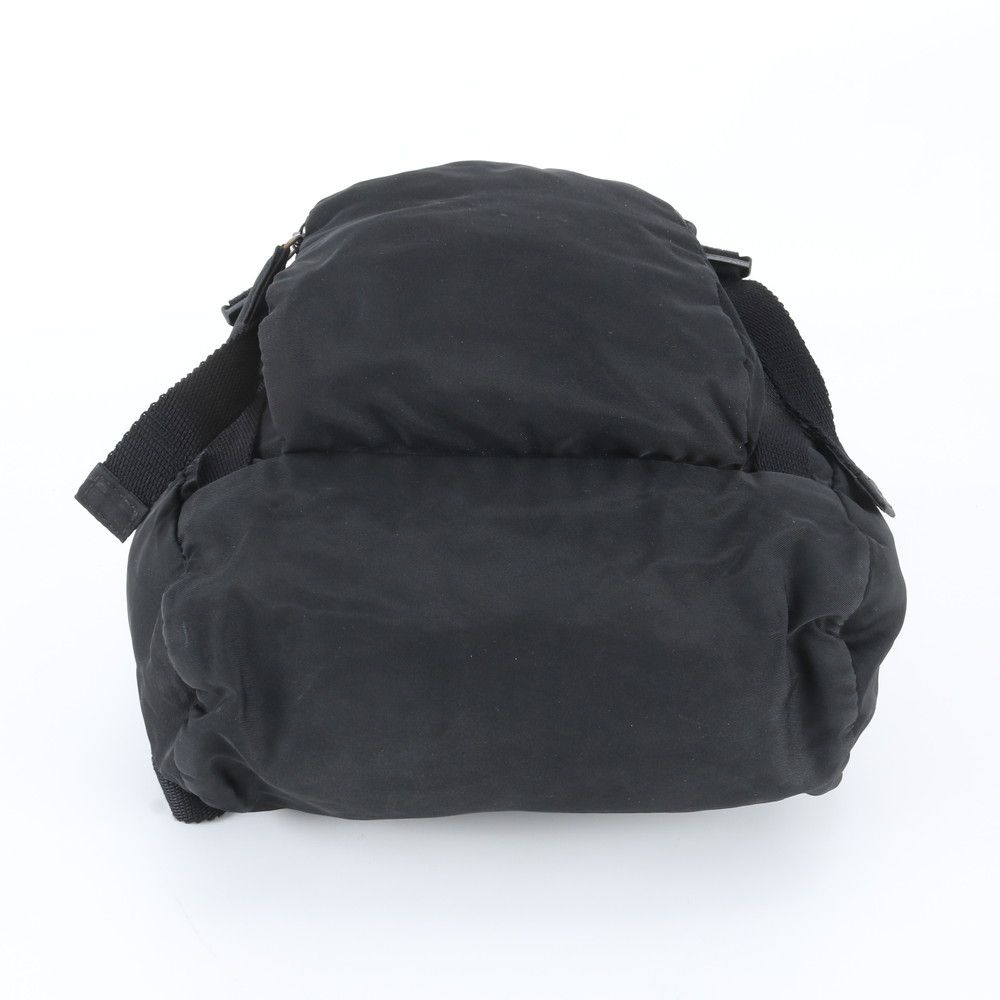 Prada Tessuto Nylon Triangle Logo Backpack Black — view 5