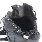 Prada Tessuto Nylon Triangle Logo Backpack Black — view 7