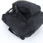 Prada Tessuto Nylon Triangle Logo Backpack Black — view 6
