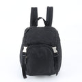 Prada Tessuto Nylon Triangle Logo Backpack Black