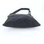 Prada Tessuto Nylon Triangle Logo Leather Shoulder Bag Crossbody Messenger — view 5