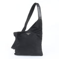 Prada Tessuto Nylon Triangle Logo Leather Shoulder Bag Crossbody Messenger