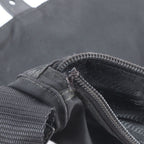 Prada Tessuto Nylon Triangle Logo Leather Shoulder Bag Crossbody Messenger — view 8