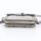 Prada Spazzolato Leather Shoulder Bag Crossbody Gray — view 6