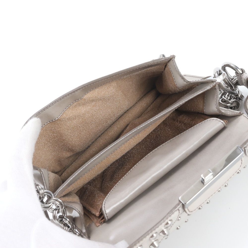 Prada Spazzolato Leather Shoulder Bag Crossbody Gray — view 7