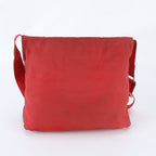 Prada Tessuto Nylon Triangle Logo Leather Shoulder Bag Crossbody Messenger — view 2