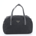 Prada Tessuto Nylon Saffiano Leather Tote Shoulder Hand Bag