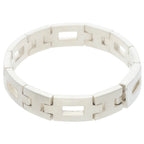 Hermes Cles Silver Bracelet