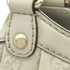 Gucci Handbag Sookie Leather White Champagne Gold Off GG Guccissima Tote with — view 6