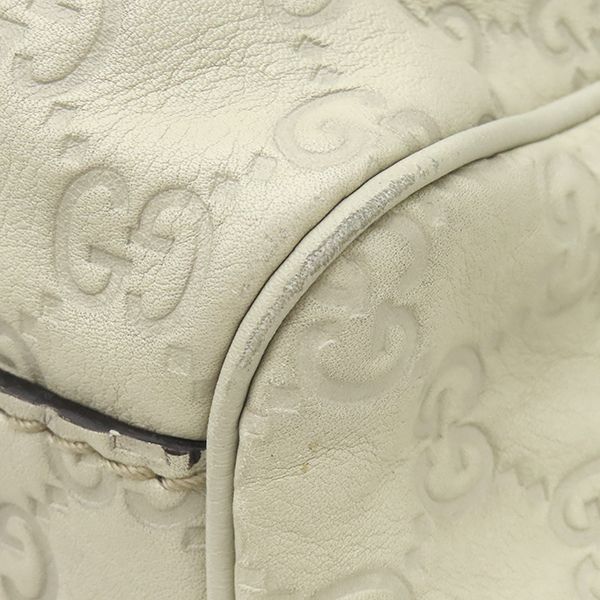 Gucci Handbag Sookie Leather White Champagne Gold Off GG Guccissima Tote with — view 4
