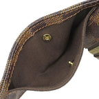Louis Vuitton Belt Bag Damier Geronimos Canvas Ebene Gold — view 8