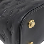 Louis Vuitton 2-Way Bag Vanity Cousin PM Leather Black Gold Pink Chain — view 4