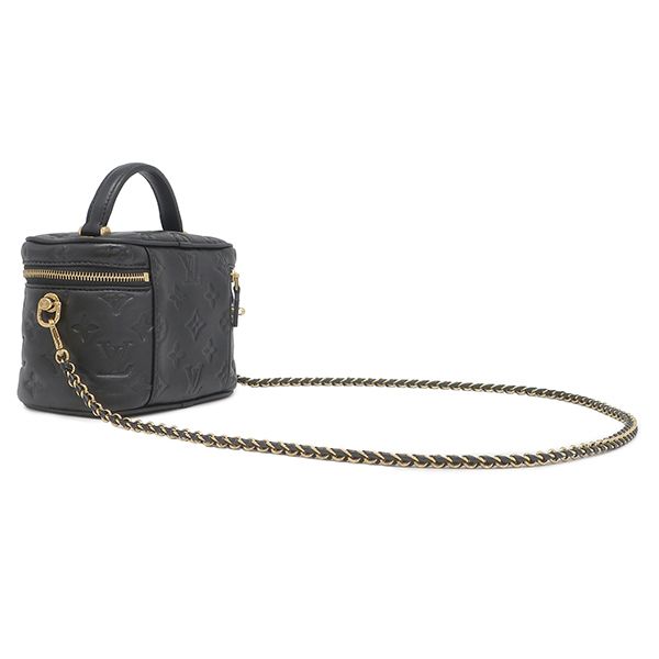 Louis Vuitton 2-Way Bag Vanity Cousin PM Leather Black Gold Pink Chain — view 2