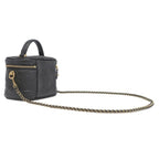 Louis Vuitton 2-Way Bag Vanity Cousin PM Leather Black Gold Pink Chain — view 2