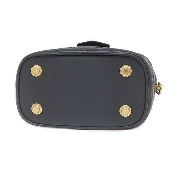 Louis Vuitton 2-Way Bag Vanity Cousin PM Leather Black Gold Pink Chain — view 3