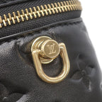 Louis Vuitton 2-Way Bag Vanity Cousin PM Leather Black Gold Pink Chain — view 6