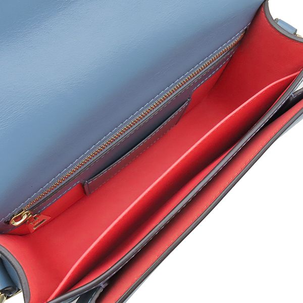 Louis Vuitton Shoulder Bag LV Pont Neuf Calfskin Blue Gold Red Bicolor LV Circle — view 7