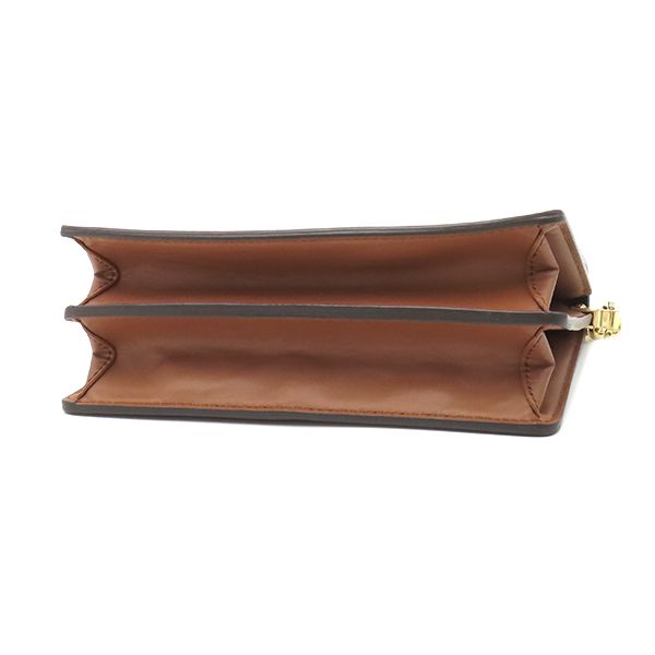 Louis Vuitton Shoulder Bag Dauphine MM Monogram Canvas Reverse Brown Gold Chain — view 3