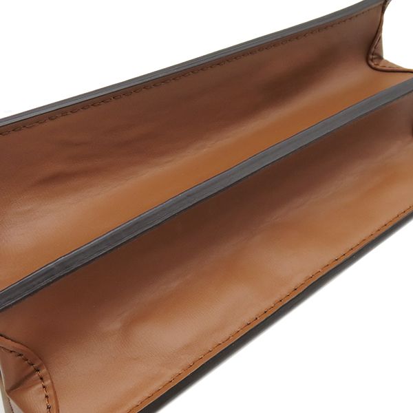 Louis Vuitton Shoulder Bag Dauphine MM Monogram Canvas Reverse Brown Gold Chain — view 6