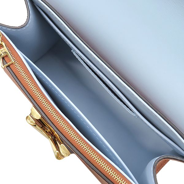 Louis Vuitton 2-Way Bag Twist One Handle PM Leather Taurillon Caramel Blue — view 7