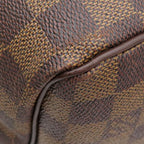 Louis Vuitton Boston Bag Keepall Bandouliere 55 Damier Canvas Ebene Gold Brown — view 4
