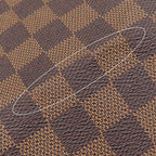 Louis Vuitton Boston Bag Keepall Bandouliere 55 Damier Canvas Ebene Gold Brown — view 5