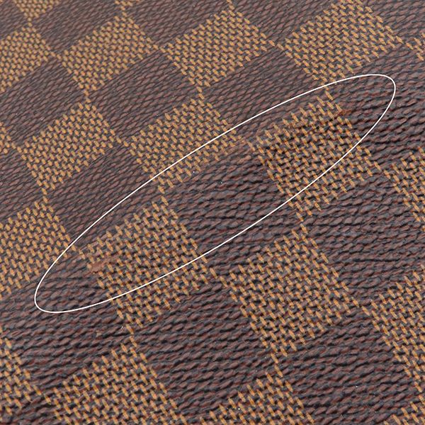 Louis Vuitton Boston Bag Keepall Bandouliere 55 Damier Canvas Ebene Gold Brown — view 5