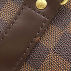 Louis Vuitton Boston Bag Keepall Bandouliere 55 Damier Canvas Ebene Gold Brown — view 6