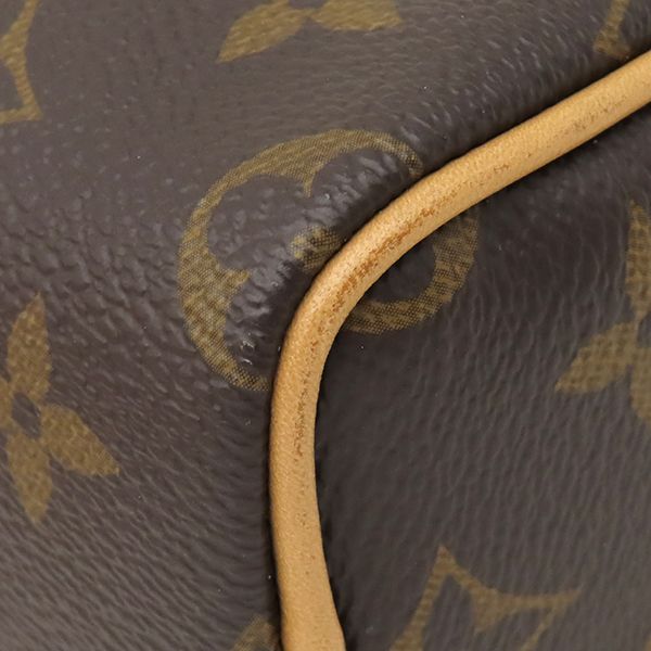 Louis Vuitton 2-Way Bag Nano Speedy Monogram Canvas Gold Shoulder Handbag Brown — view 4