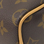 Louis Vuitton 2-Way Bag Nano Speedy Monogram Canvas Gold Shoulder Handbag Brown — view 4
