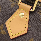 Louis Vuitton 2-Way Bag Nano Speedy Monogram Canvas Gold Shoulder Handbag Brown — view 5