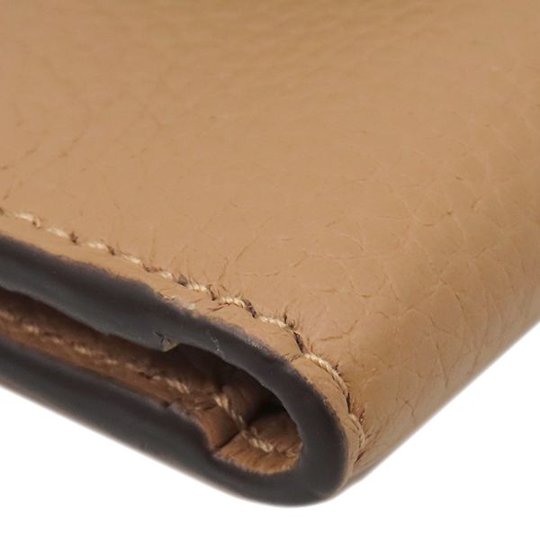 Gucci Bifold Wallet GG Marmont Calfskin Beige Vintage Compact — view 4