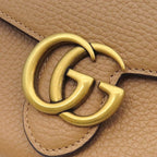 Gucci Bifold Wallet GG Marmont Calfskin Beige Vintage Compact — view 5