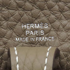 Hermes Shoulder Bag Evelyne TPM 16 Long Amazon Taurillon Clemence Etoupe Indigo — view 6
