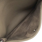 Hermes Shoulder Bag Evelyne 3 23 Taurillon Clemence Etoupe Silver Gray — view 5