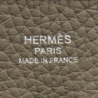 Hermes Shoulder Bag Evelyne 3 23 Taurillon Clemence Etoupe Silver Gray — view 7