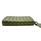 Bottega Veneta Coin Purse Olive Green Items Zip Around — view 7