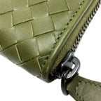 Bottega Veneta Coin Purse Olive Green Items Zip Around — view 5