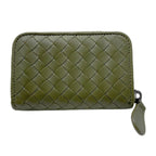 Bottega Veneta Coin Purse Olive Green Items Zip Around — view 4