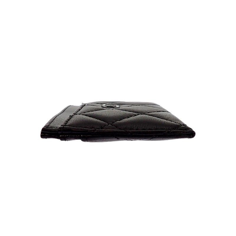 Chanel Classic Card Case Includes Lambskin Black — view 5