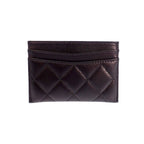 Chanel Classic Card Case Includes Lambskin Black — view 7
