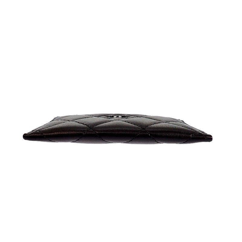 Chanel Classic Card Case Includes Lambskin Black — view 3